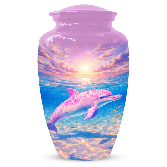 Dolphin Urn For Women Ashes - Pink Cremation Urns For Female