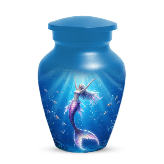 Ocean Mermaid Urn for Mom – Personalized Memorial Urns for Female