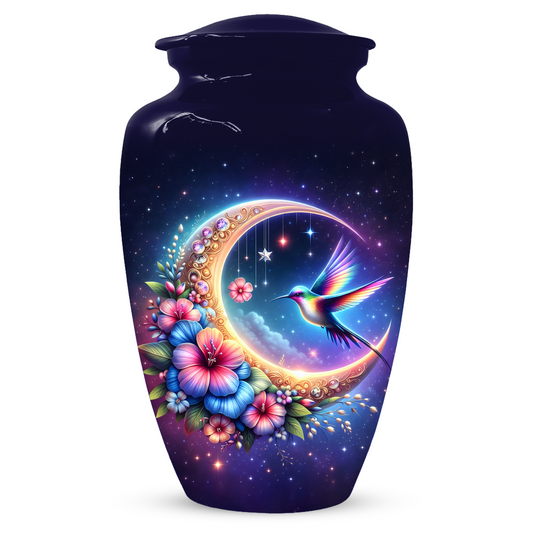 Hummingbird Cremation Urn for Ashes, Personalized Memorial Urn for Mom