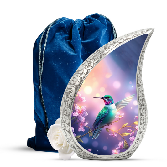 Hummingbird Urn for Mom | Elegant Memorial Urn for Women