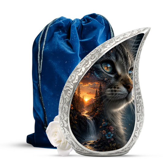 Cat Urn for Ashes | Personalized Cat Cremation Urn for Beloved Pet Memorial