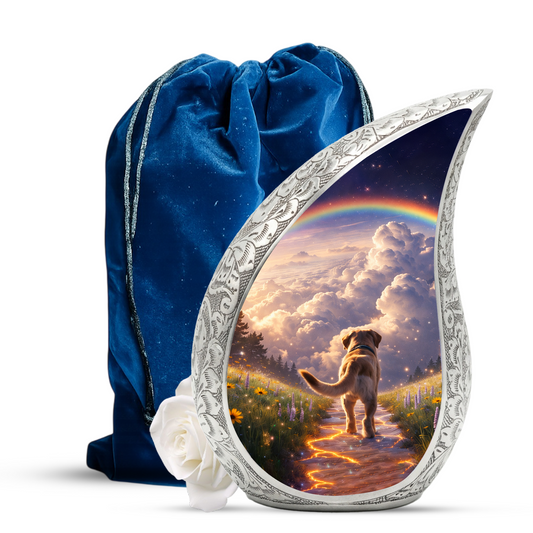 Dog Heaven Urn for Human & Pet Ashes – Personalized Dog Heaven Cremation Urn