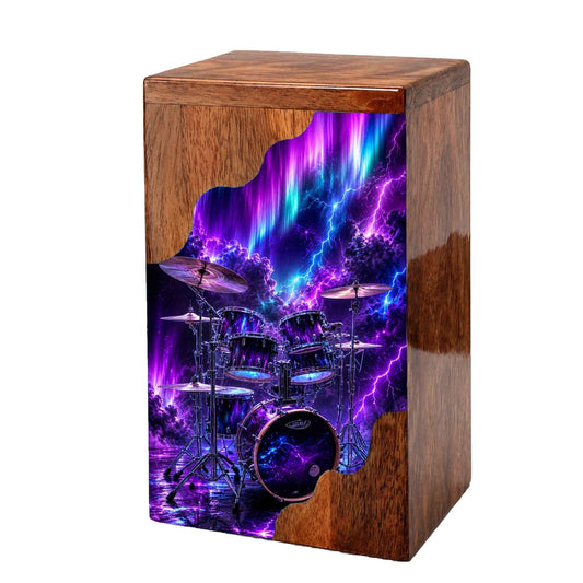 Drummer Wooden Cremation Urn – Aurora Memorial Urn