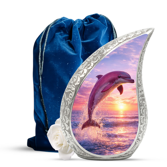 Dolphin Adult Urn for Human Ashes – Premium Adult Cremation Urn