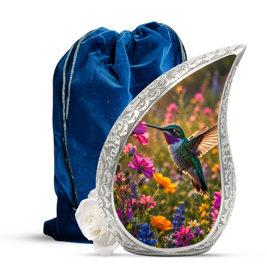 Hummingbird Urn for Human Ashes – Beautiful Adult Cremation Urn