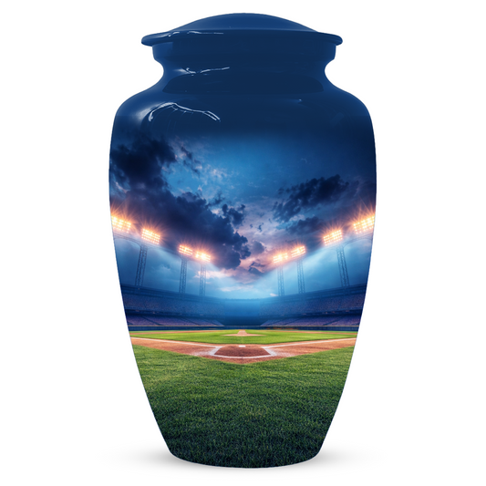 Baseball Urn for Ashes, Custom Baseball Memorial Urn, Stadium Cremation Urn