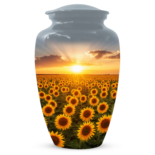 Sunflower Urn for Ashes, Custom Cremation Urn, Memorial Urn for Mom