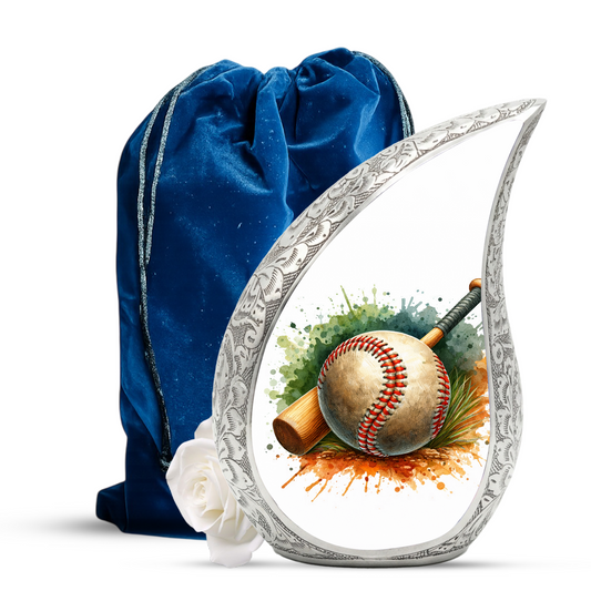 Baseball Urn for Dad, Adult Cremation Urn for Human Ashes