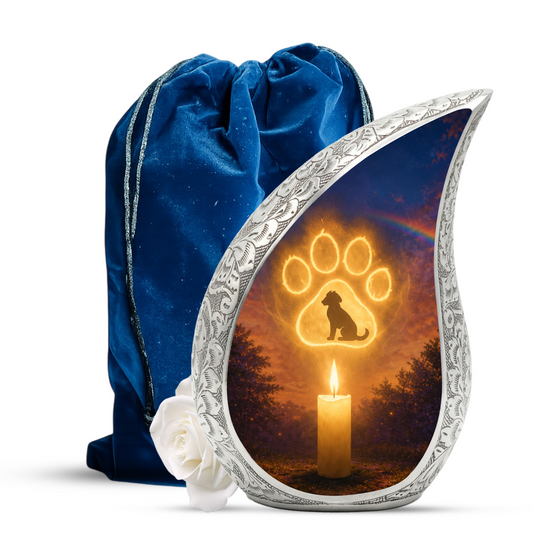 Dog Paw Urn for Human Ashes | Personalized Dog Paw Cremation Urn | Unique Adult Memorial