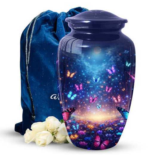 Butterfly Urn for Mom | Beautiful Butterfly Cremation Large Urn for Mother