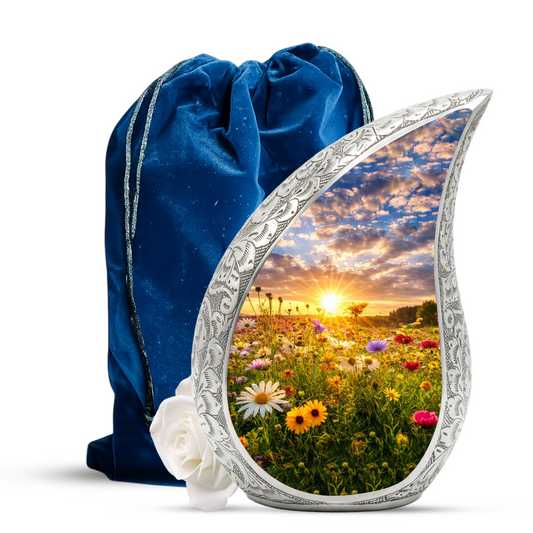 Sunflower Adult Urn for Human Ashes – Premium Sunflower Cremation Urn