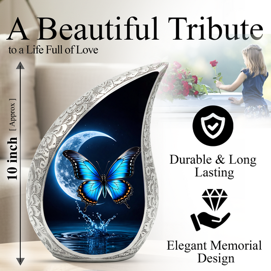 Butterfly Adult Urn for Human Ashes – Premium Butterfly Cremation Urn