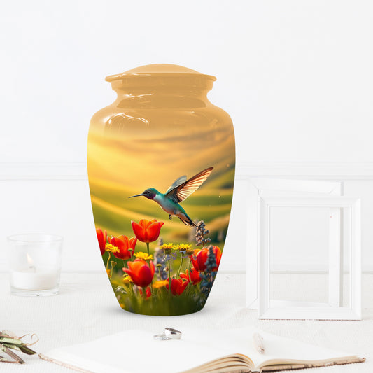 Hummingbird Urn for Mom – Custom Floral Cremation Urns for Ashes