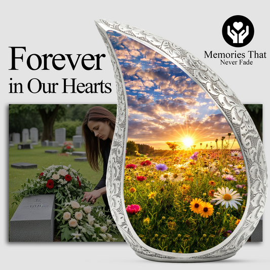 Sunflower Adult Urn for Human Ashes – Premium Sunflower Cremation Urn