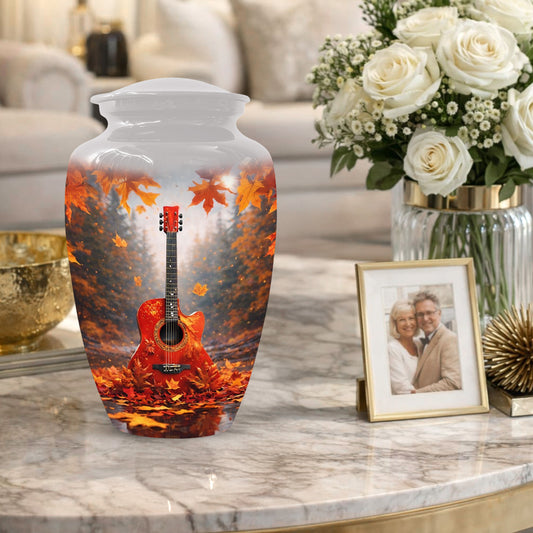 Guitar Memorial Urn for Mom - Music Keepsake Cremation Urns for Ashes