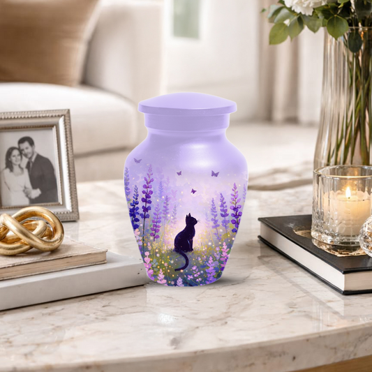Cat Urn for Mom | Beautiful Cat Cremation Large Urn for Mother|Funeral Urn for Human Ashes