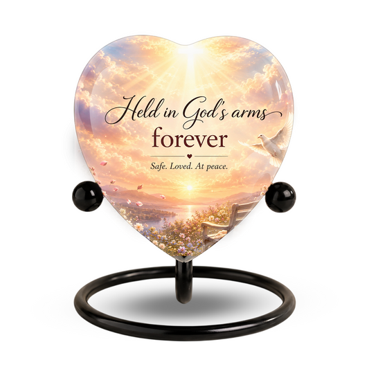 Angel Wing Sunset Urn – Adult Urn for Ashes, Angel Wings Cremation Urn