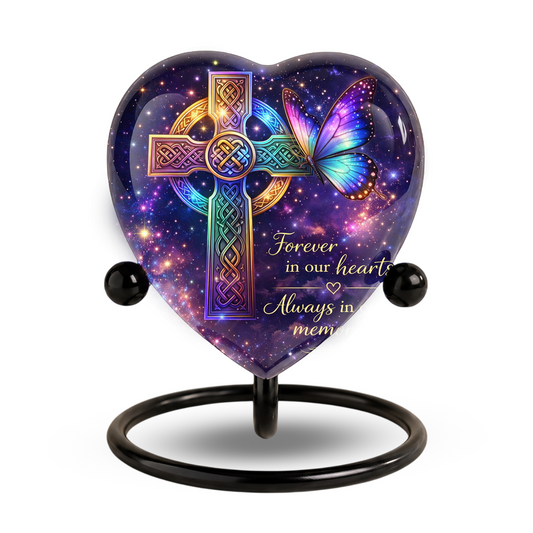 Celtic Cross Butterfly Memorial Urn, Adult Urn, Urns for Adult Ashes, Adult Urns, Adult Urns for Ashes