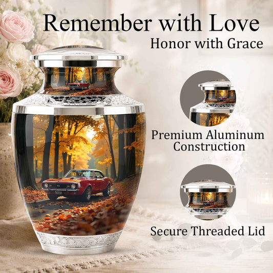 Classic Car Cremation Urn for Dad & Mom, Custom Car Urn for Human Ashes