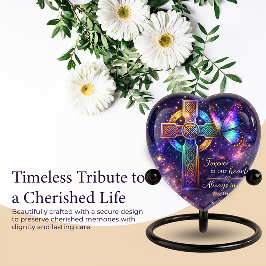 Celtic Cross Butterfly Memorial Urn, Adult Urn, Urns for Adult Ashes, Adult Urns, Adult Urns for Ashes