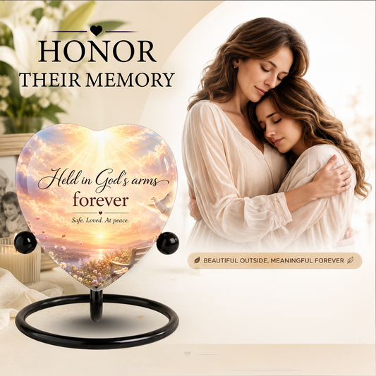 Angel Wing Sunset Urn – Adult Urn for Ashes, Angel Wings Cremation Urn
