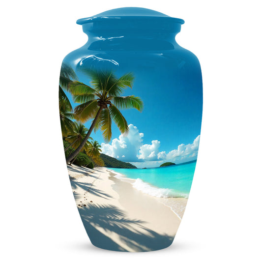 Beach Urn for Mom – Memorial Large Urn for Mom, Beautiful Urns for Women