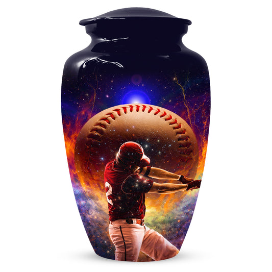 Baseball Keepsake Urn for Dad - Personalized Sports Memorial Cremation Urns for Men