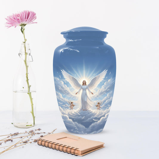 Guardian Angel Urn For Mom | Handmade Cremation Urns For Women Ashes