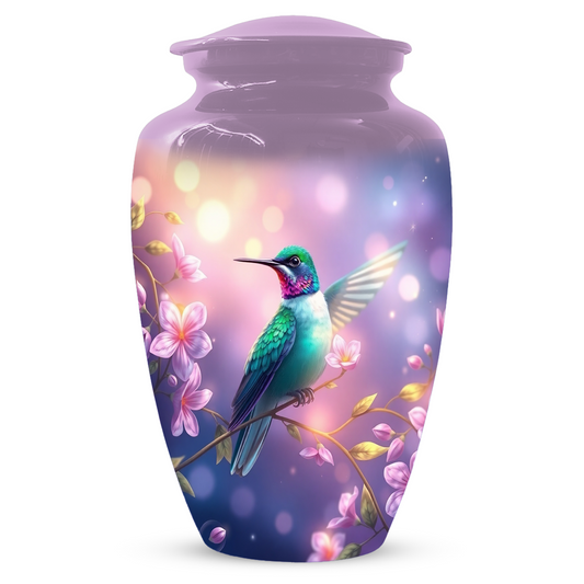 Hummingbird Urn for Mom, Custom Cremation Urn for Human Ashes