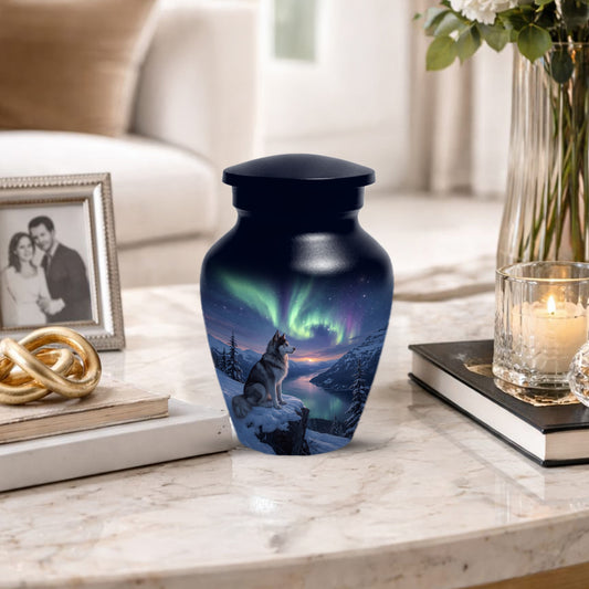 Husky Dog Urns for Ashes- Personalized Cremation Keepsake for Dogs