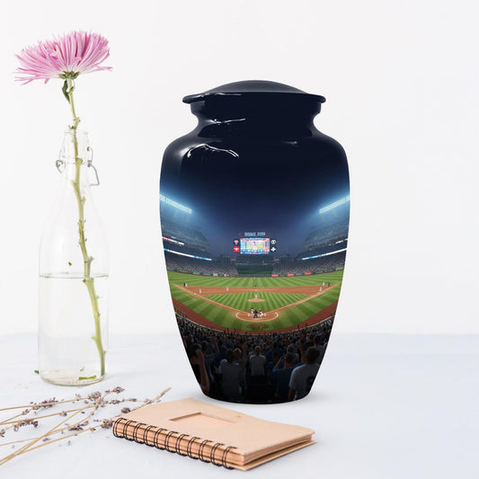 Baseball Urn for Dad, Stadium Ground Small Keepsake Cremation Urns For Male