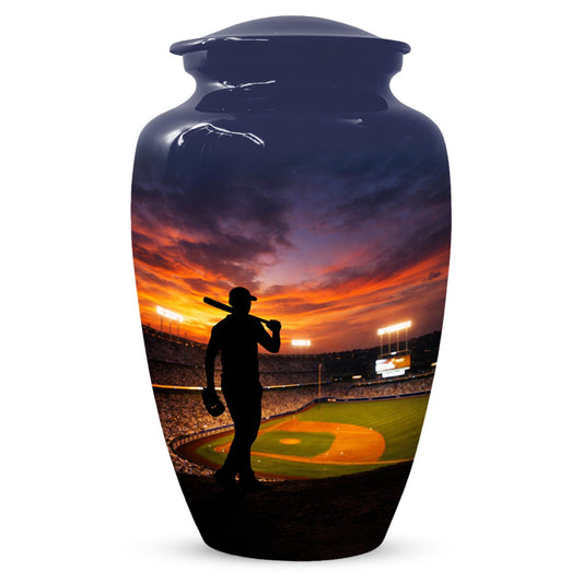 Baseball Urn For Adult Male - Personalized Sports Cremation Urns For Dad