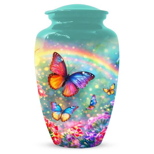 Large Butterfly Urn For Women - Flower Small Urns For Human Ashes Female