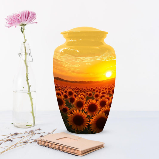 Sunflower Urn For Women | Flower Customized Cremation Urns For Mom Ashes