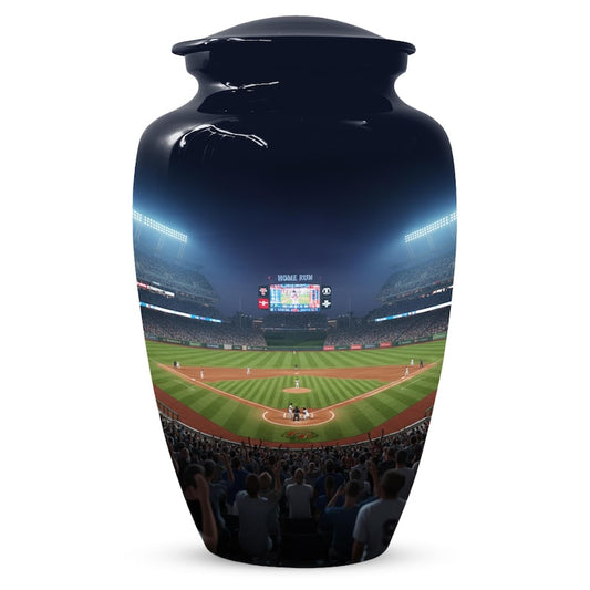 Baseball Urn for Dad, Stadium Ground Small Keepsake Cremation Urns For Male