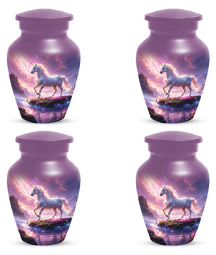 White Unicorn Urns For Women - Pink Cremation Urn For Ashes Female