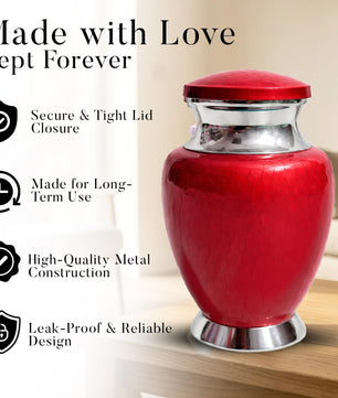 Art Urn for Ashes Adult Male, Color Customization Urns for Human Ash, (Color Theme, Variation 01)