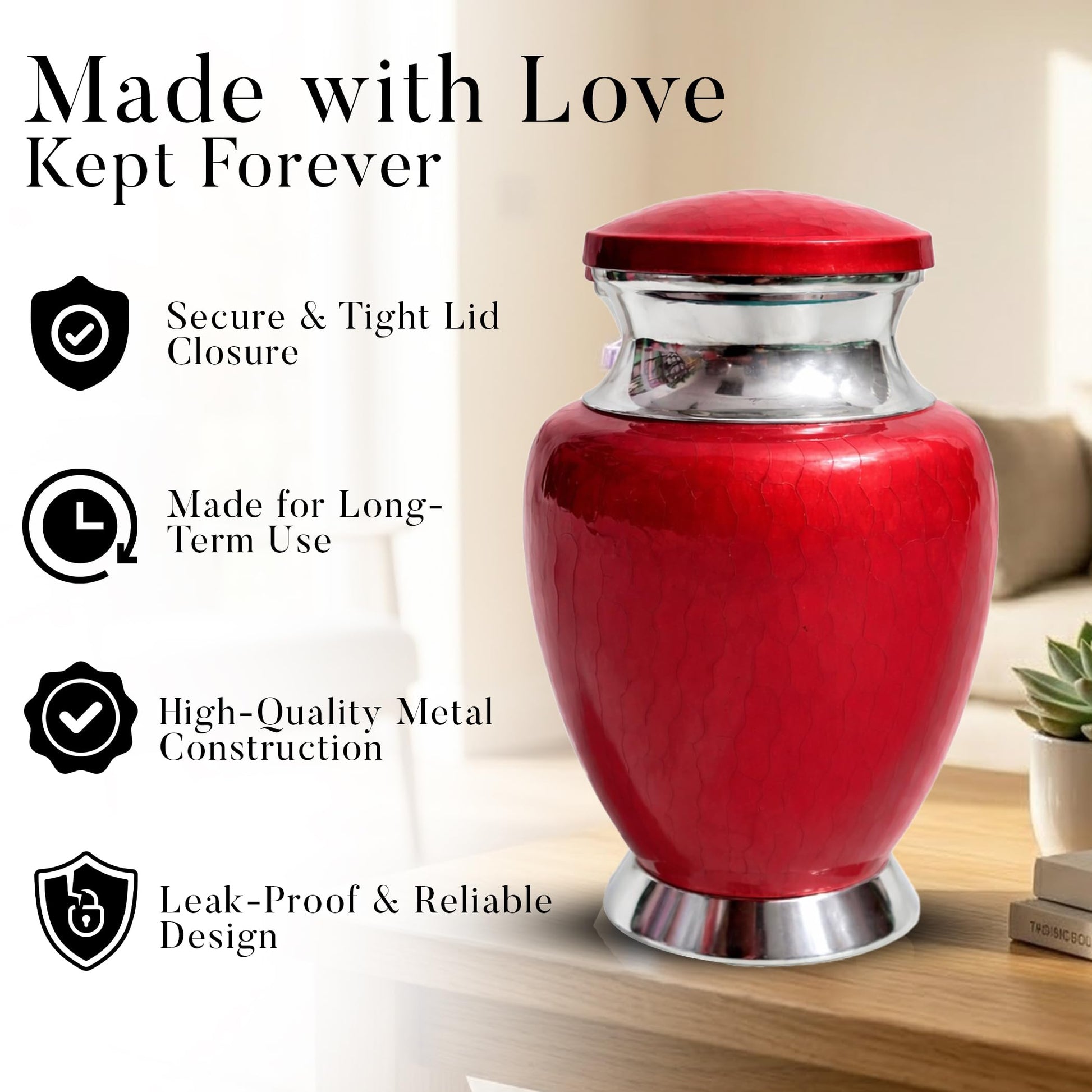 Art Urn for Ashes Adult Male, Color Customization Urns for Human Ash, (Color Theme, Variation 01)