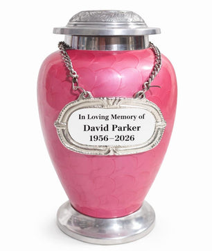 Pink Urn For Human Ashes - Personalized Large Cremation Urns For Adults