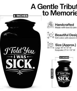 Humour Urns For Human Ashes - Personalized Funny Mini Urn For Adults