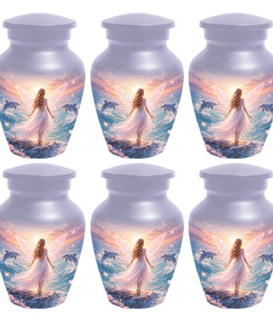 Mermaid Urn For Women Ashes - Fairy Princess Cremation Urns For Female