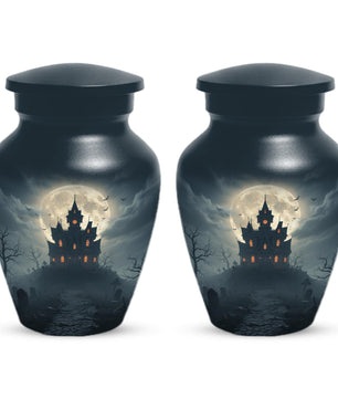 Halloween Urn | Personalized Urns for Burial & Dad’s Ashes | Custom Mini Keepsake
