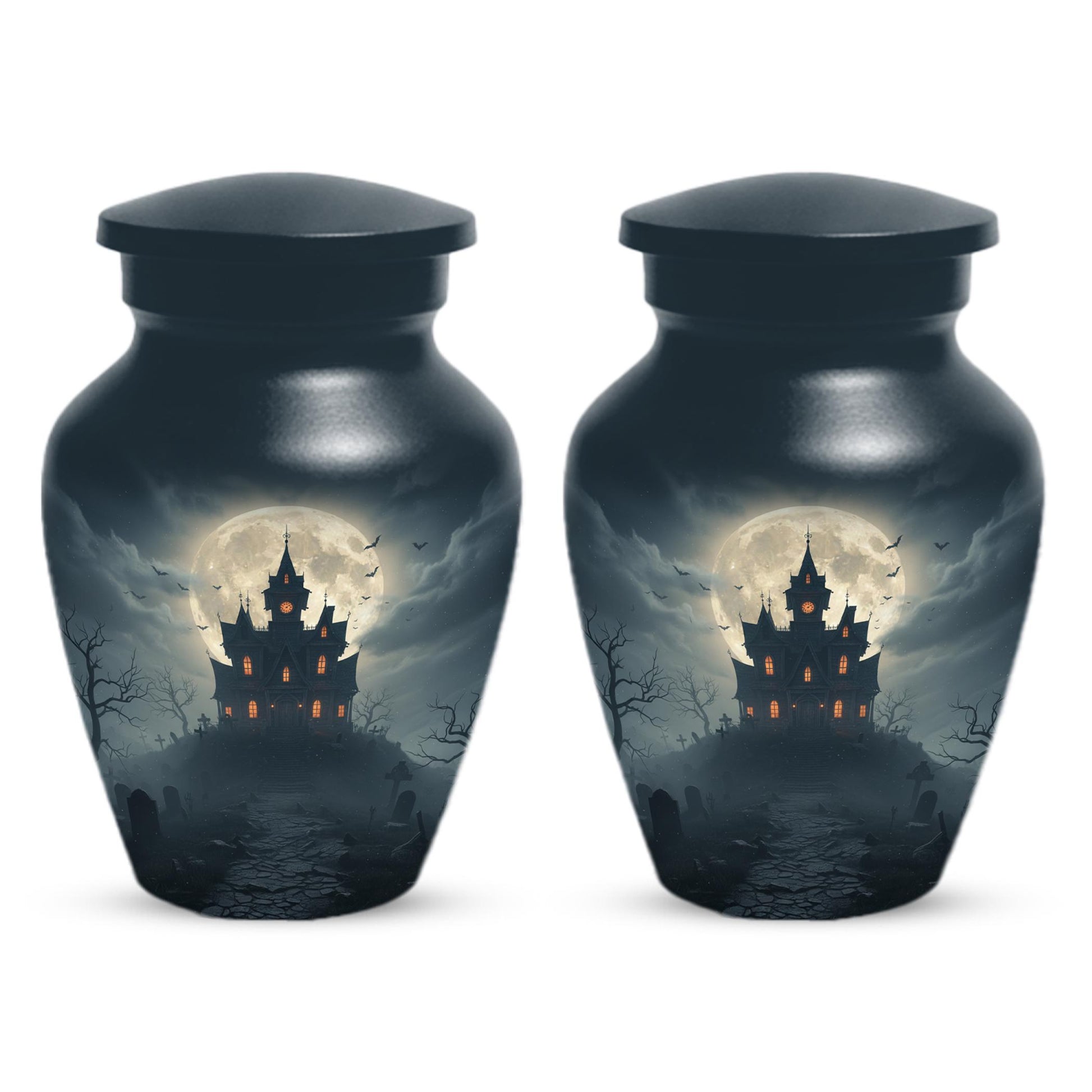 Halloween Urn | Personalized Urns for Burial & Dad’s Ashes | Custom Mini Keepsake