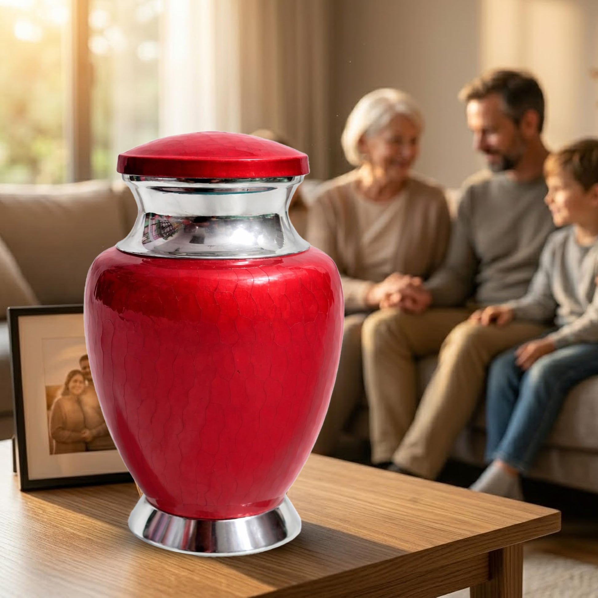 Art Urn for Ashes Adult Male, Color Customization Urns for Human Ash, (Color Theme, Variation 01)