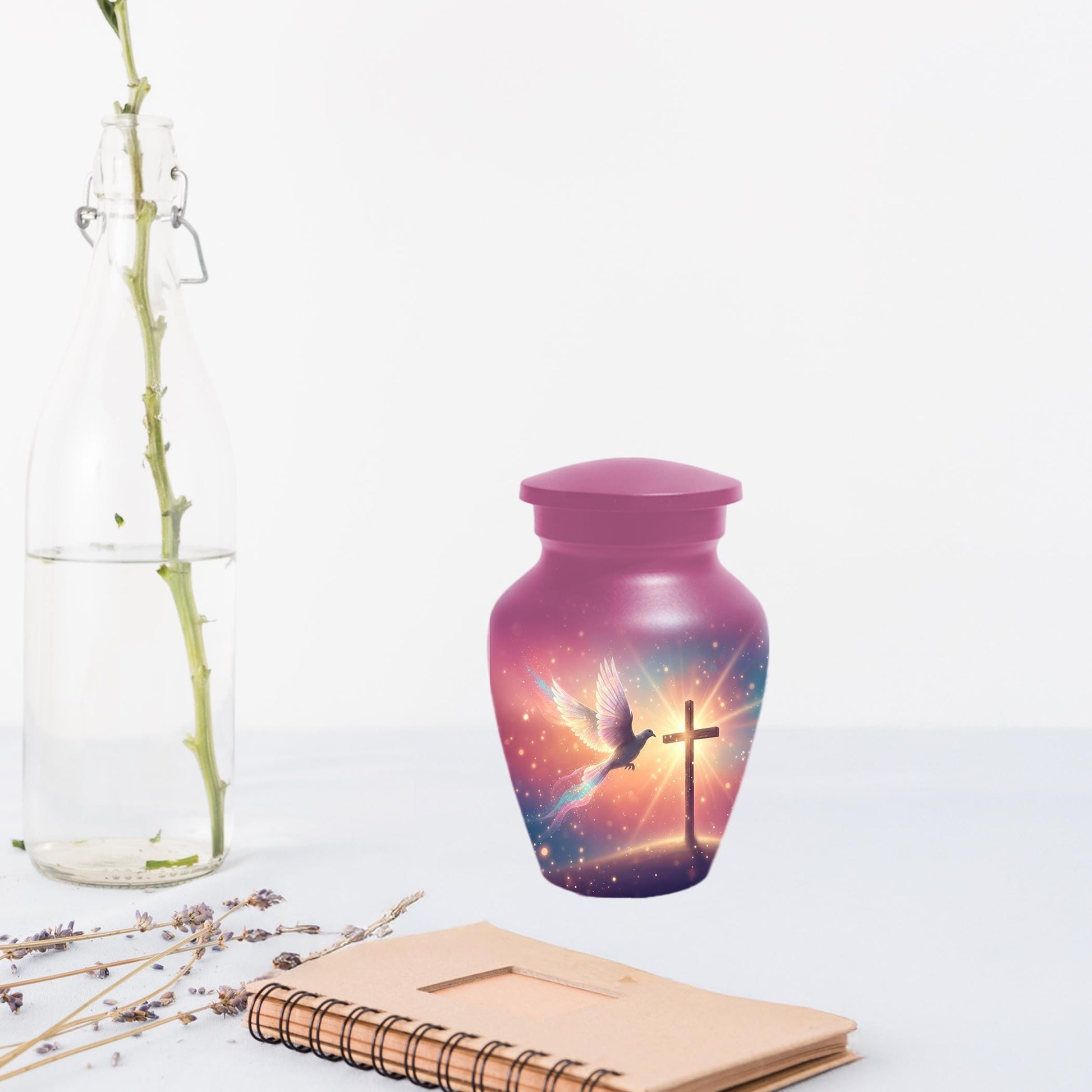 Dove Cremation Urn for Ashes - Cross Religious Urns For Male & Female Ash