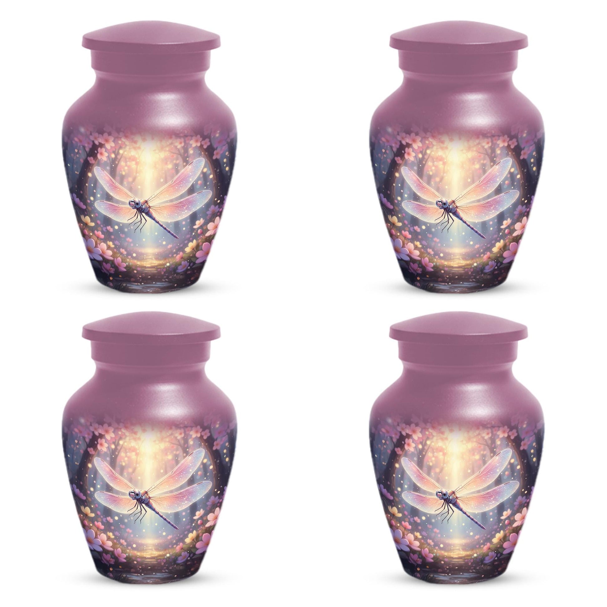 Dragonfly Urn For Human Ashes Female - Pink Cremation Urns For Women