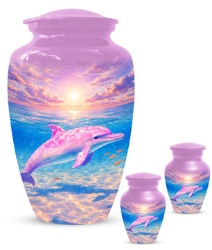 Dolphin Urn For Women Ashes - Pink Cremation Urns For Female