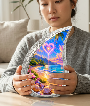 Beach Memorial Urn for Mom – Personalized Cremation Urn for Human Ashes | Beautiful Urns for Women