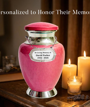 Art Urn for Ashes Adult Male, Color Customization Urns for Human Ash, (Color Theme, Variation 01)