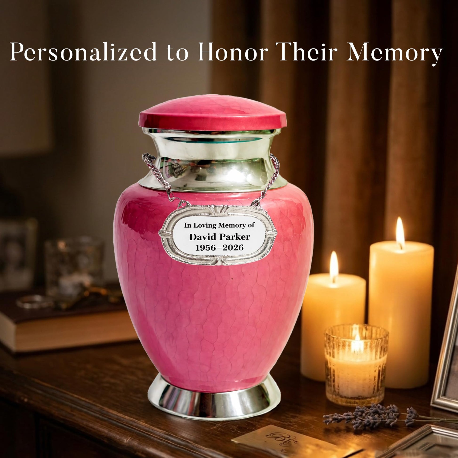 Art Urn for Ashes Adult Male, Color Customization Urns for Human Ash, (Color Theme, Variation 01)